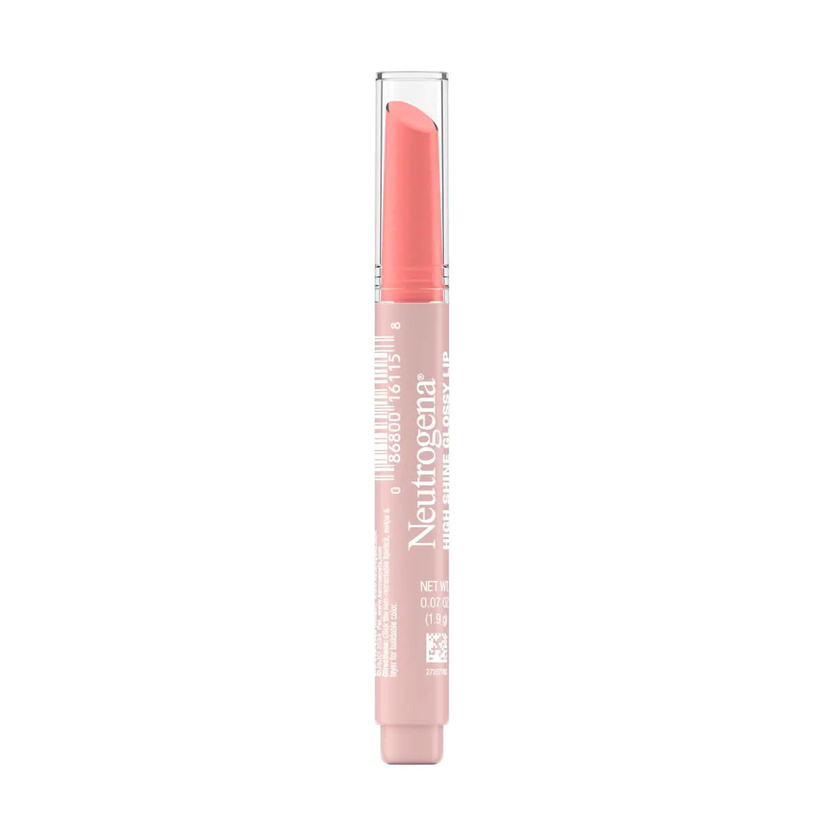 Neutrogena High Shine Glossy Lip | Peachy Keen | Buildable Color | 0.07 Oz