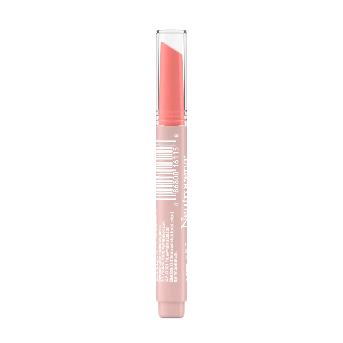 Neutrogena High Shine Glossy Lip | Peachy Keen | Buildable Color | 0.07 Oz