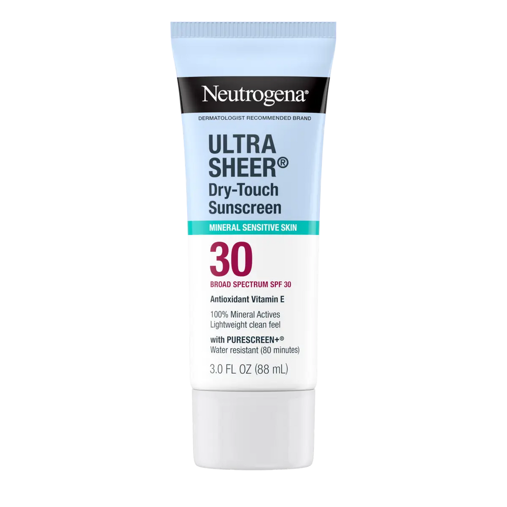 Neutrogena Mineral Ultra Sheer — SPF 30 Dry-Touch Sunscreen Lotion | 3.0 Fl. Oz