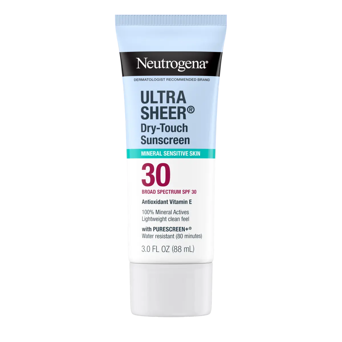 Neutrogena Mineral Ultra Sheer — SPF 30 Dry-Touch Sunscreen Lotion | 3.0 Fl. Oz
