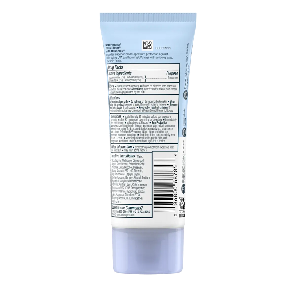 Neutrogena Ultra Sheer Dry-Touch | SPF 30 | Broad Spectrum Sunscreen Lotion | 3 Fl. Oz