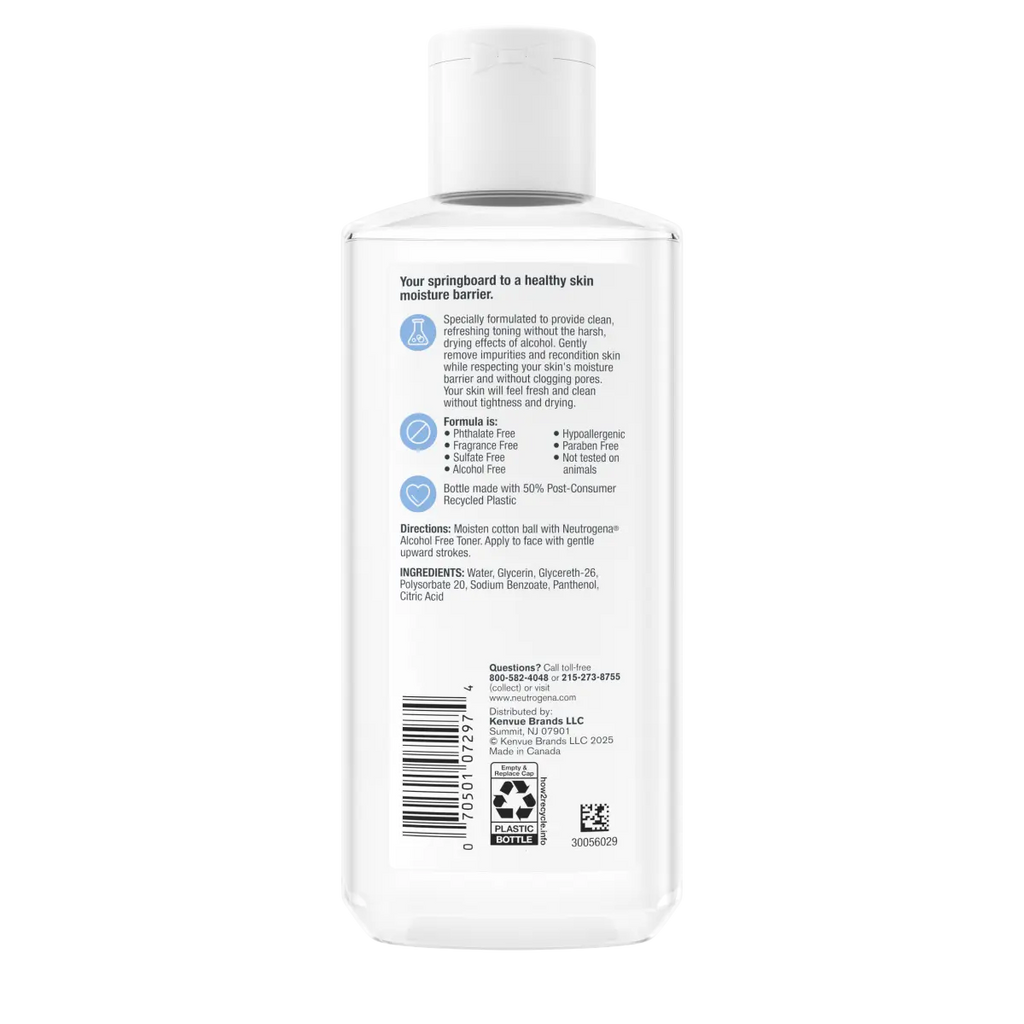 Neutrogena Alcohol-Free Toner Fragrance Free — Daily Facial Toner, 8.0 Fl. Oz