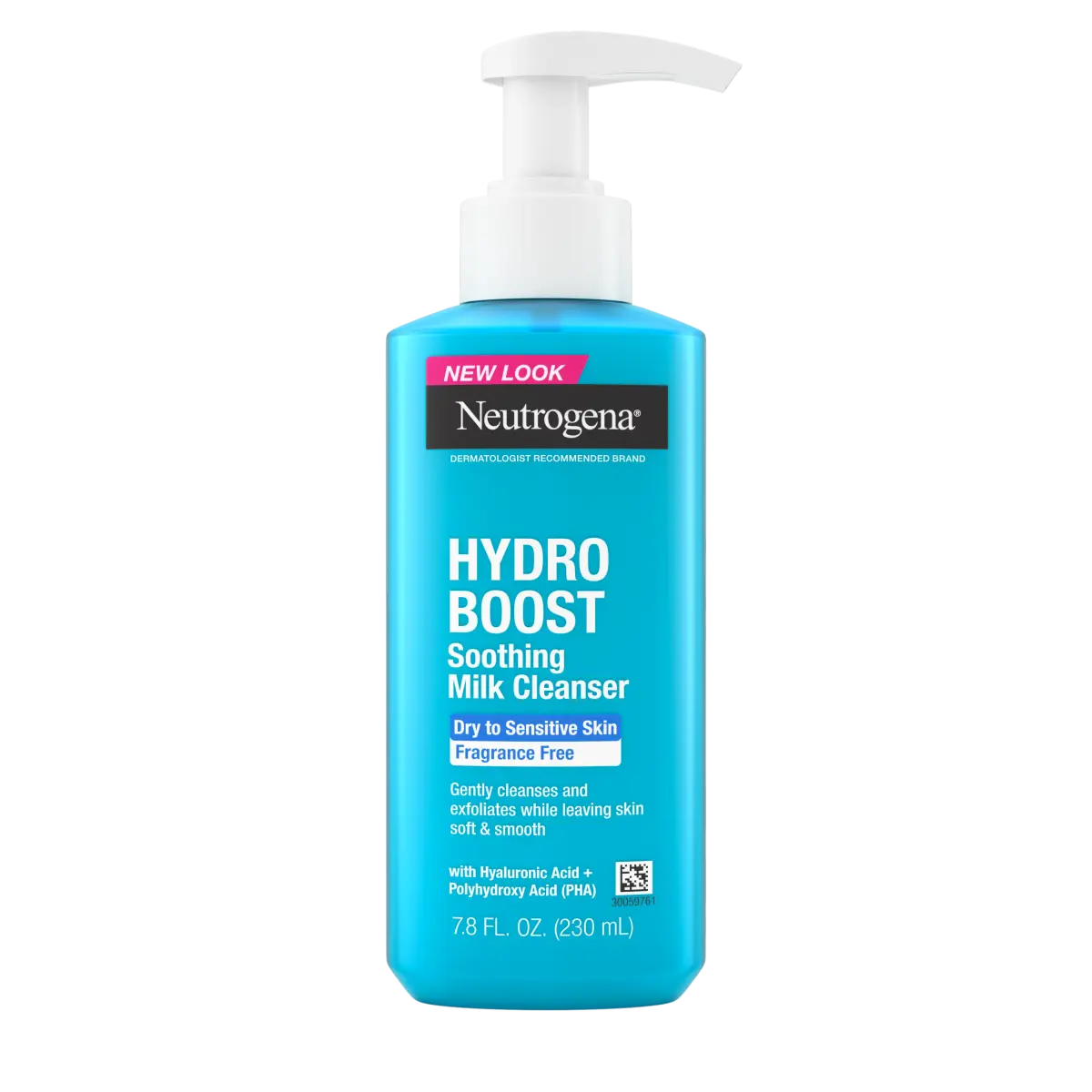 Neutrogena Hydro Boost Soothing Fragrance Free | Milk Cleanser | 7.8 Fl. Oz