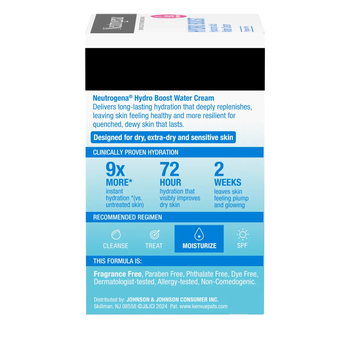 Neutrogena Hydro Boost Hyaluronic 1.7 Fl. Oz | Fragrance Free Water Cream | Facial Moisturizer