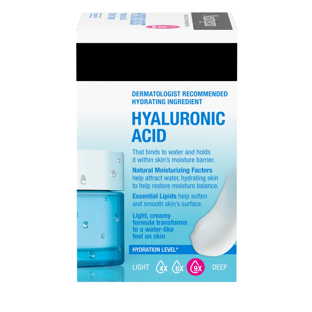 Neutrogena Hydro Boost Hyaluronic 1.7 Fl. Oz | Fragrance Free Water Cream | Facial Moisturizer