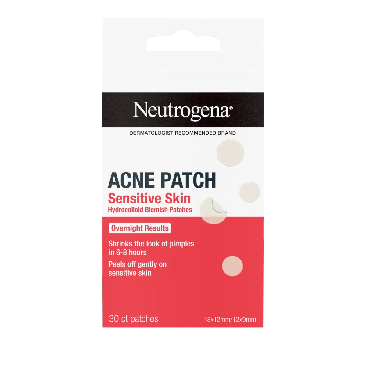 Neutrogena Sensitive Skin Blemish | 30 Count | Hydrocolloid Acne Patches