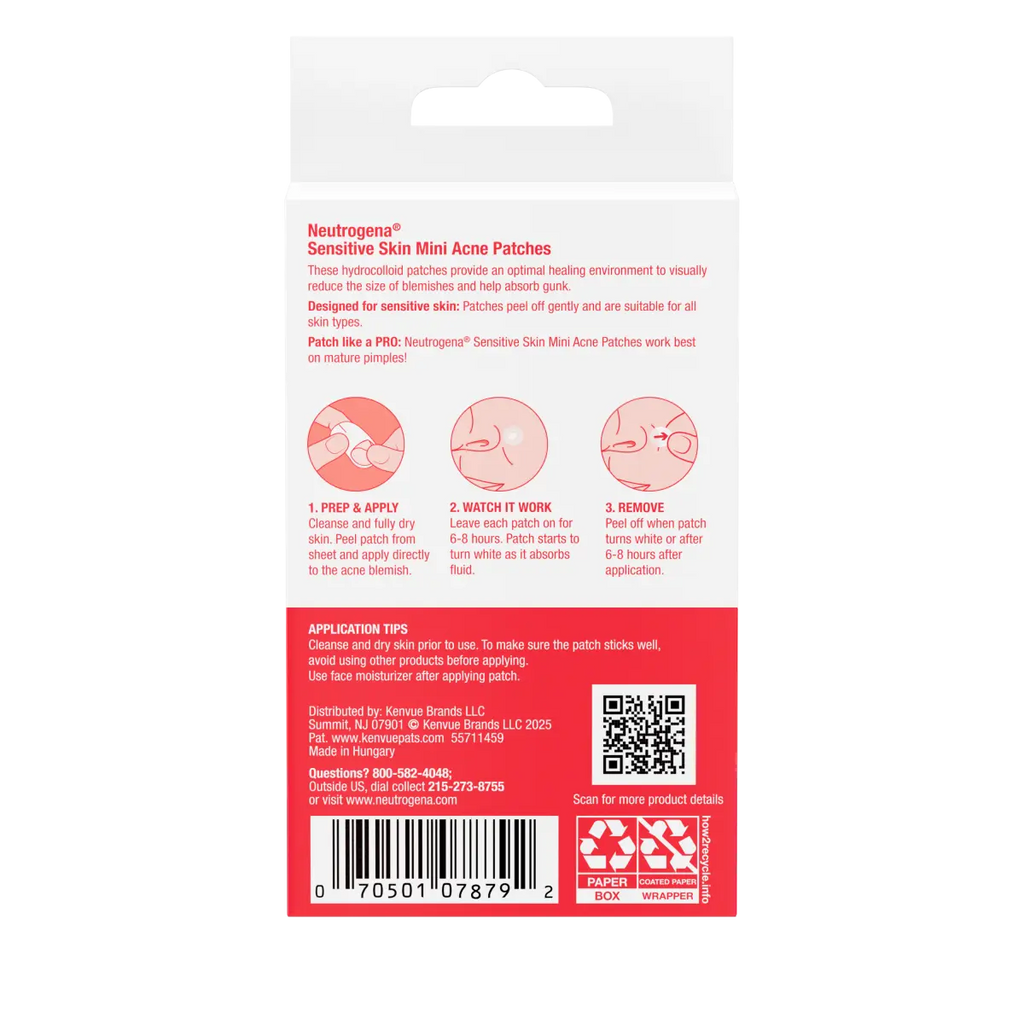 Neutrogena Mini Acne Patch | 36 Count | Sensitive Skin