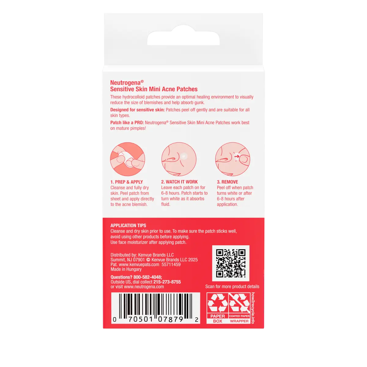 Neutrogena Mini Acne Patch | 36 Count | Sensitive Skin