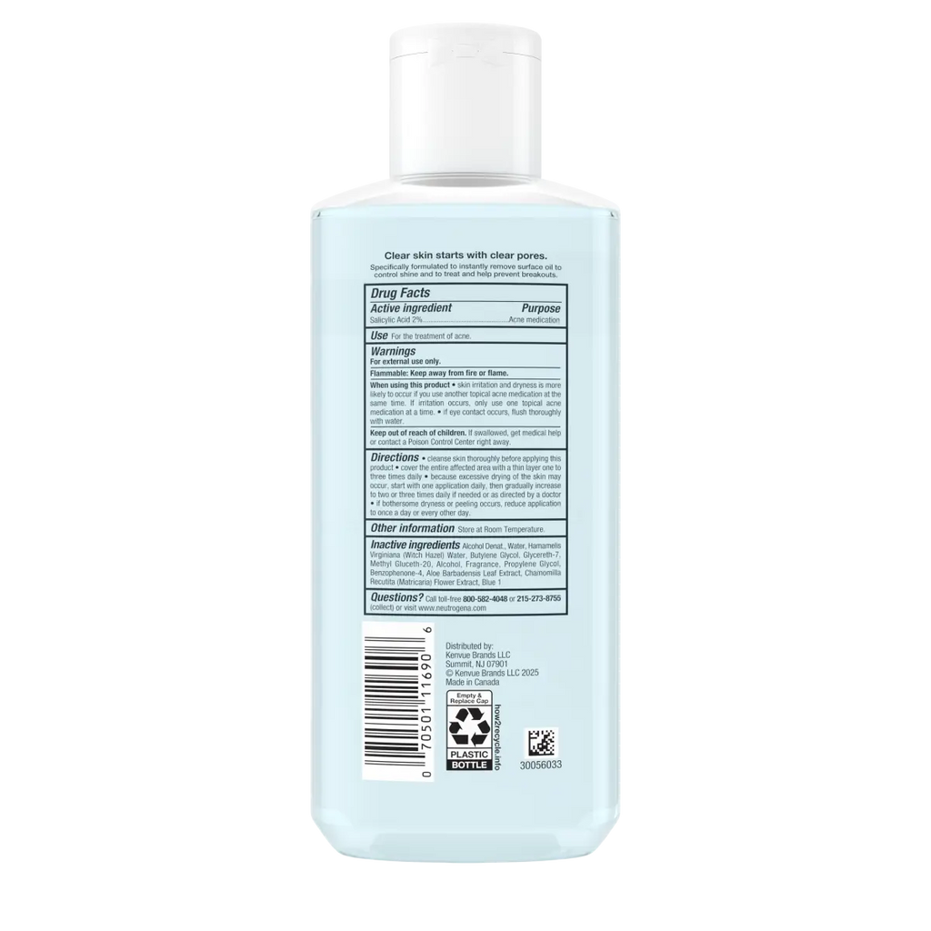 Neutrogena Clear Pore Oil-Eliminating Astringent, 8 Fl. Oz