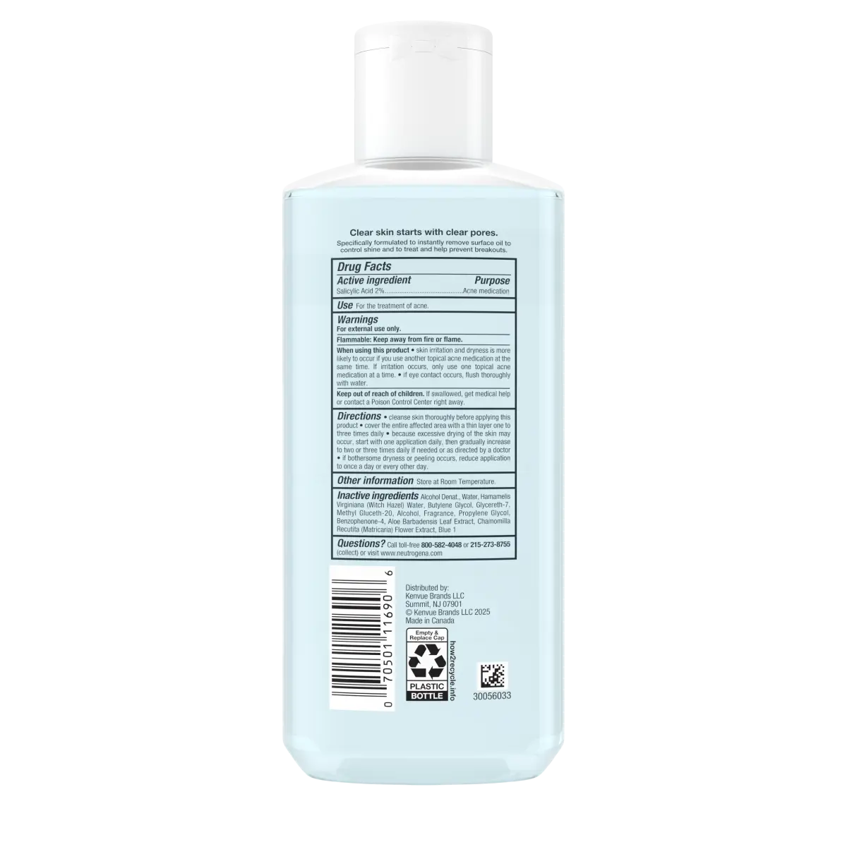 Neutrogena Clear Pore Oil-Eliminating Astringent, 8 Fl. Oz