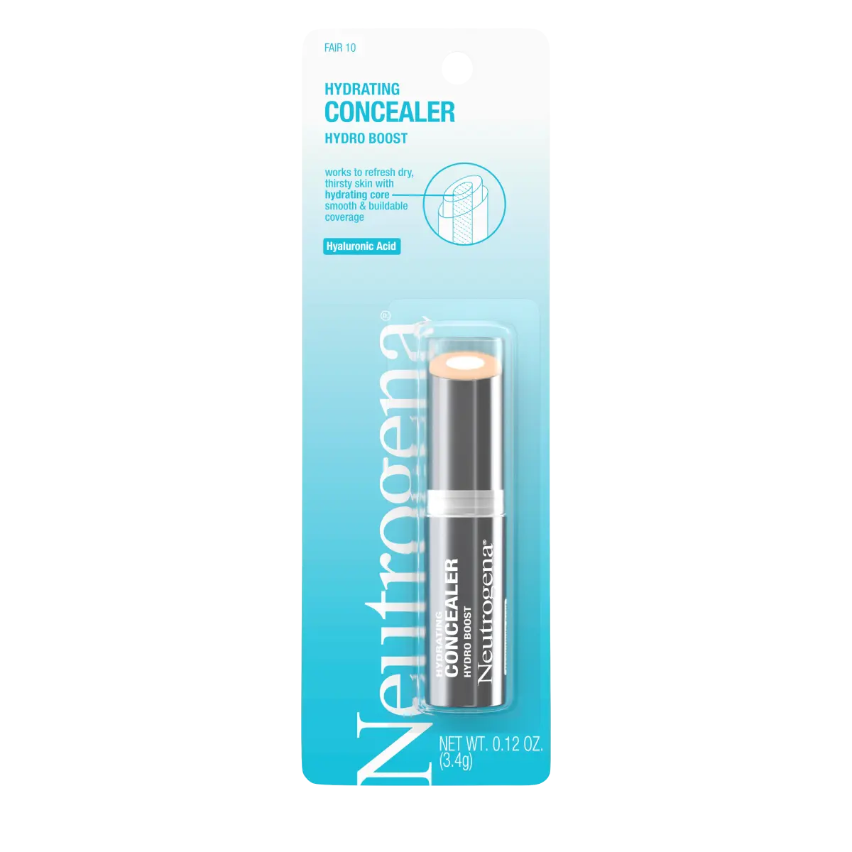 Neutrogena Hydro Boost Hydrating | 10 Fair Concealer Stick | 0.12 Oz