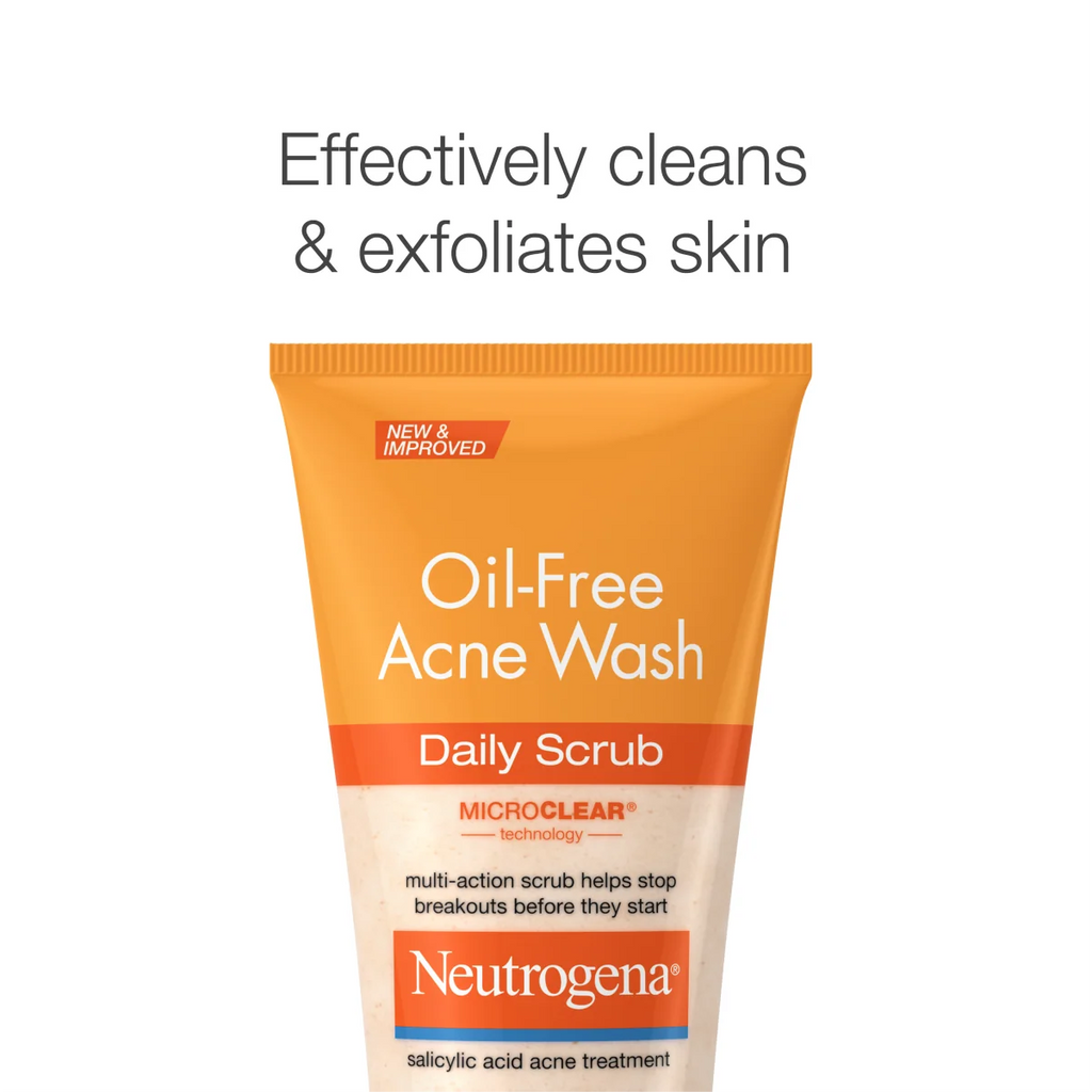 Neutrogena Oil-Free Acne Wash | 4.2 Fl. Oz | Daily Scrub