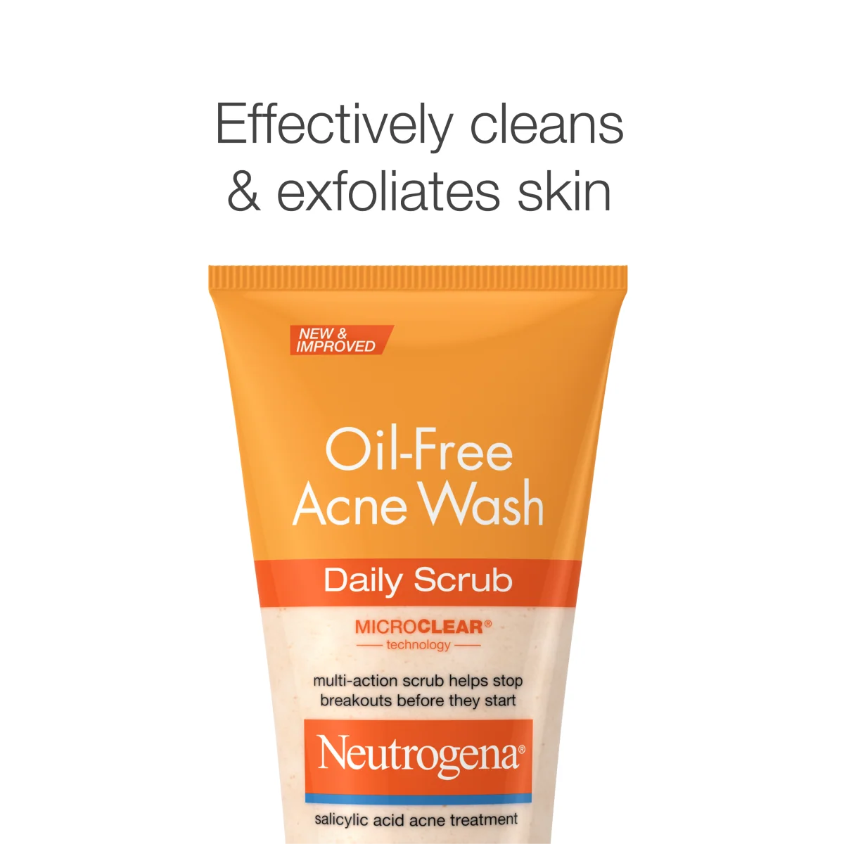 Neutrogena Oil-Free Acne Wash | 4.2 Fl. Oz | Daily Scrub
