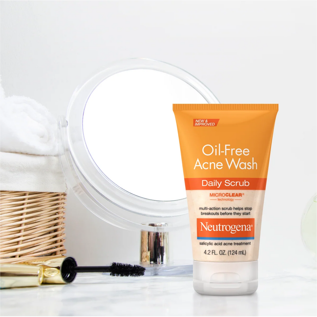 Neutrogena Oil-Free Acne Wash | 4.2 Fl. Oz | Daily Scrub