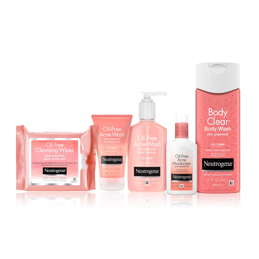 Neutrogena Oil-Free Acne Moisturizer | 4 Fl. Oz | Pink Grapefruit Face Lotion