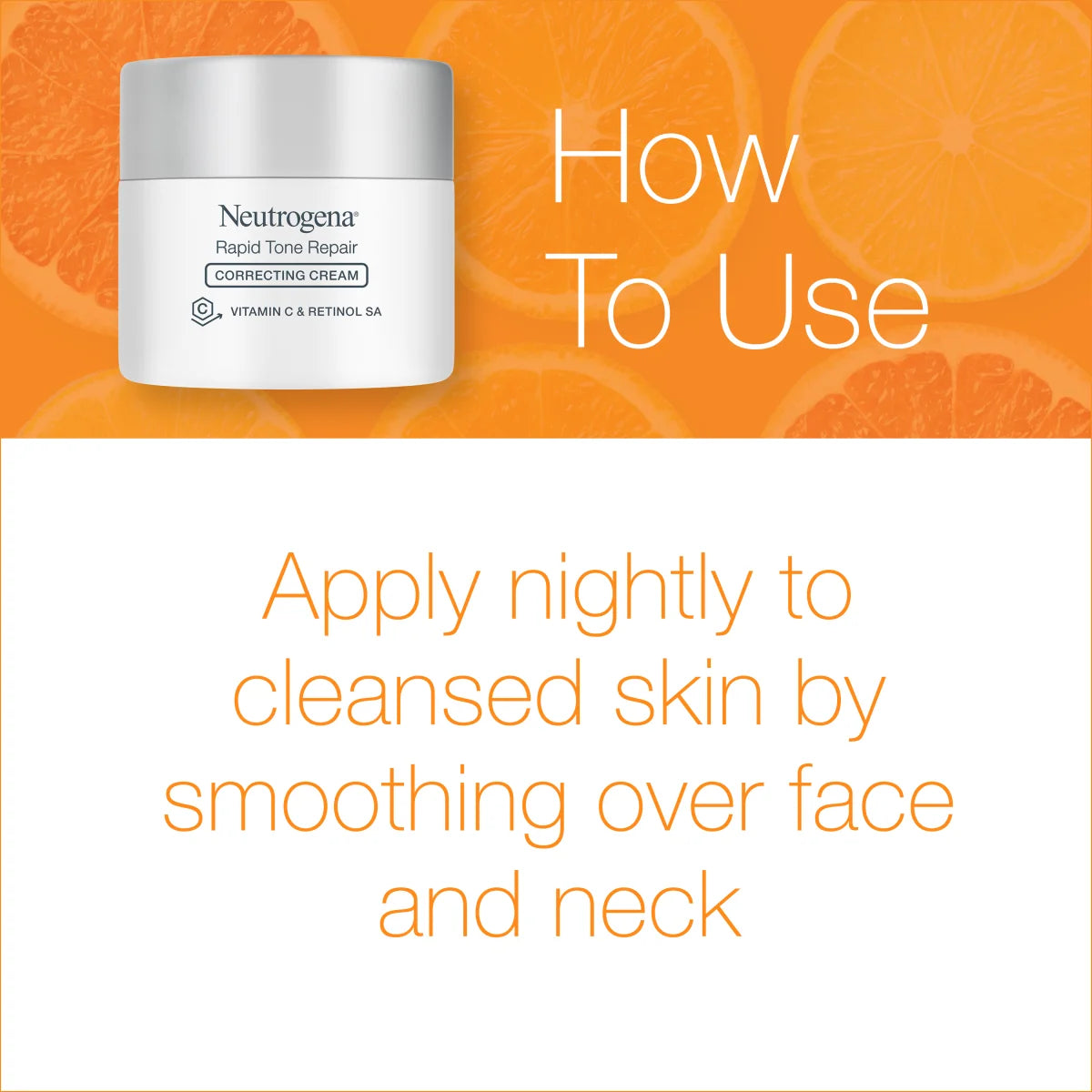Neutrogena Rapid Tone Repair | 1.7 Oz — Vitamin C + Retinol Correcting Cream