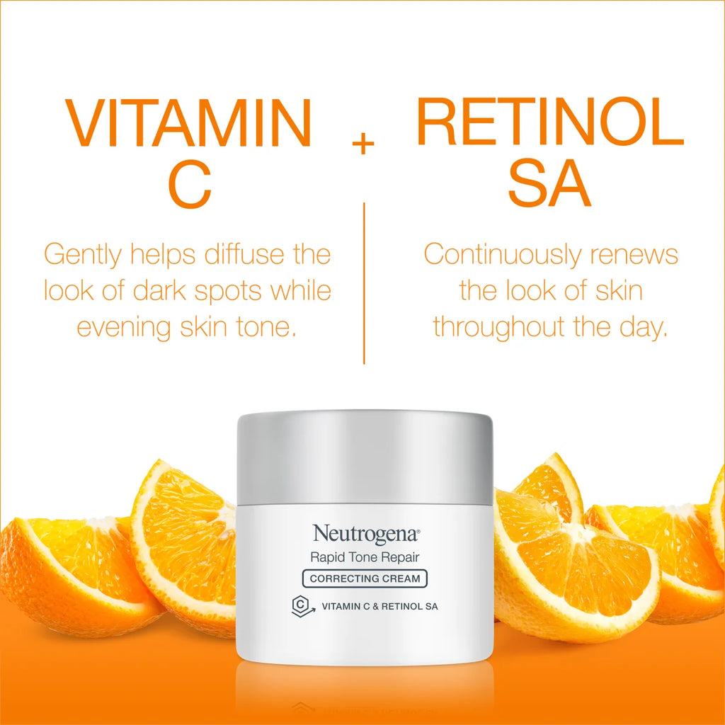 Neutrogena Rapid Tone Repair | 1.7 Oz — Vitamin C + Retinol Correcting Cream