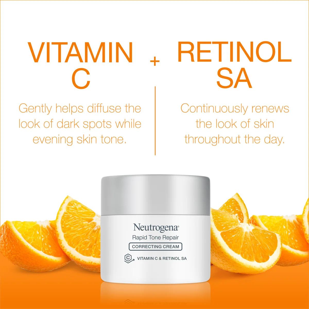 Neutrogena Rapid Tone Repair | 1.7 Oz — Vitamin C + Retinol Correcting Cream