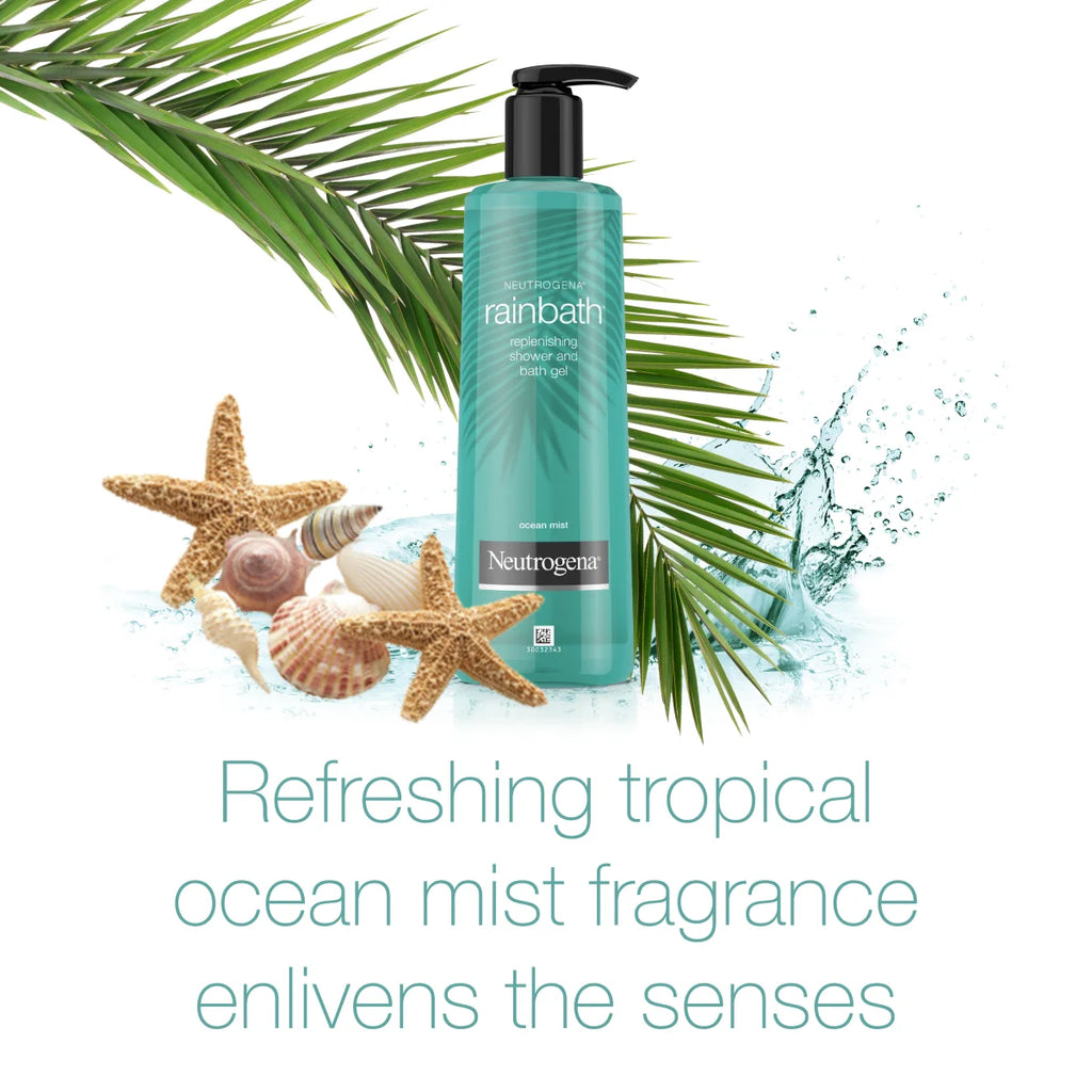 Ocean Mist • 16 Fl. Oz | Neutrogena Rainbath Replenishing Shower Bath Gel