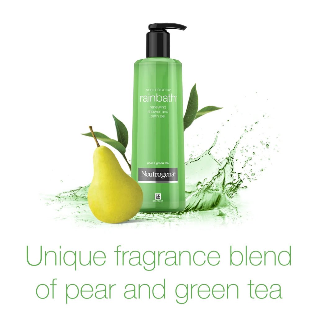 Pear & Green Tea | 16 Fl. Oz | Neutrogena Rainbath Renewing Shower Bath Gel