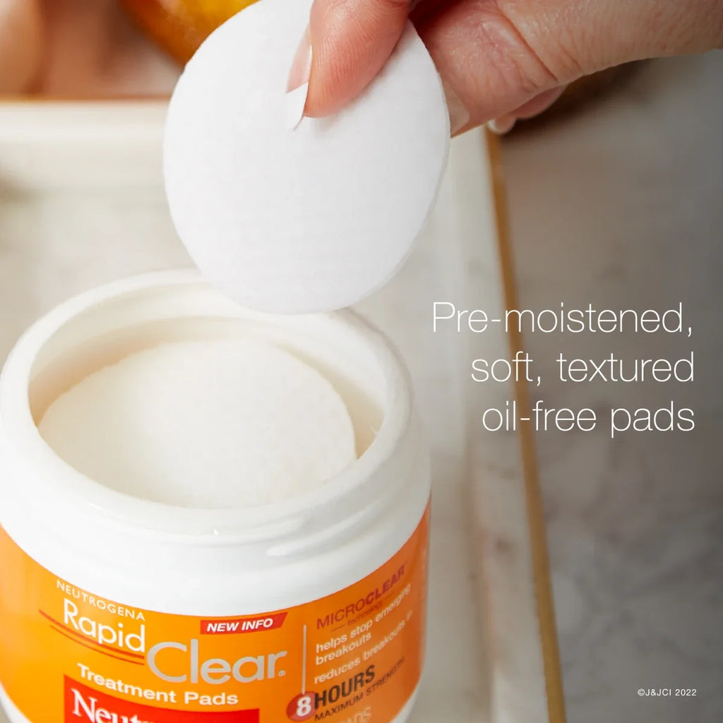 Neutrogena Rapid Clear Maximum | 60 Count — Strength Treatment Pads