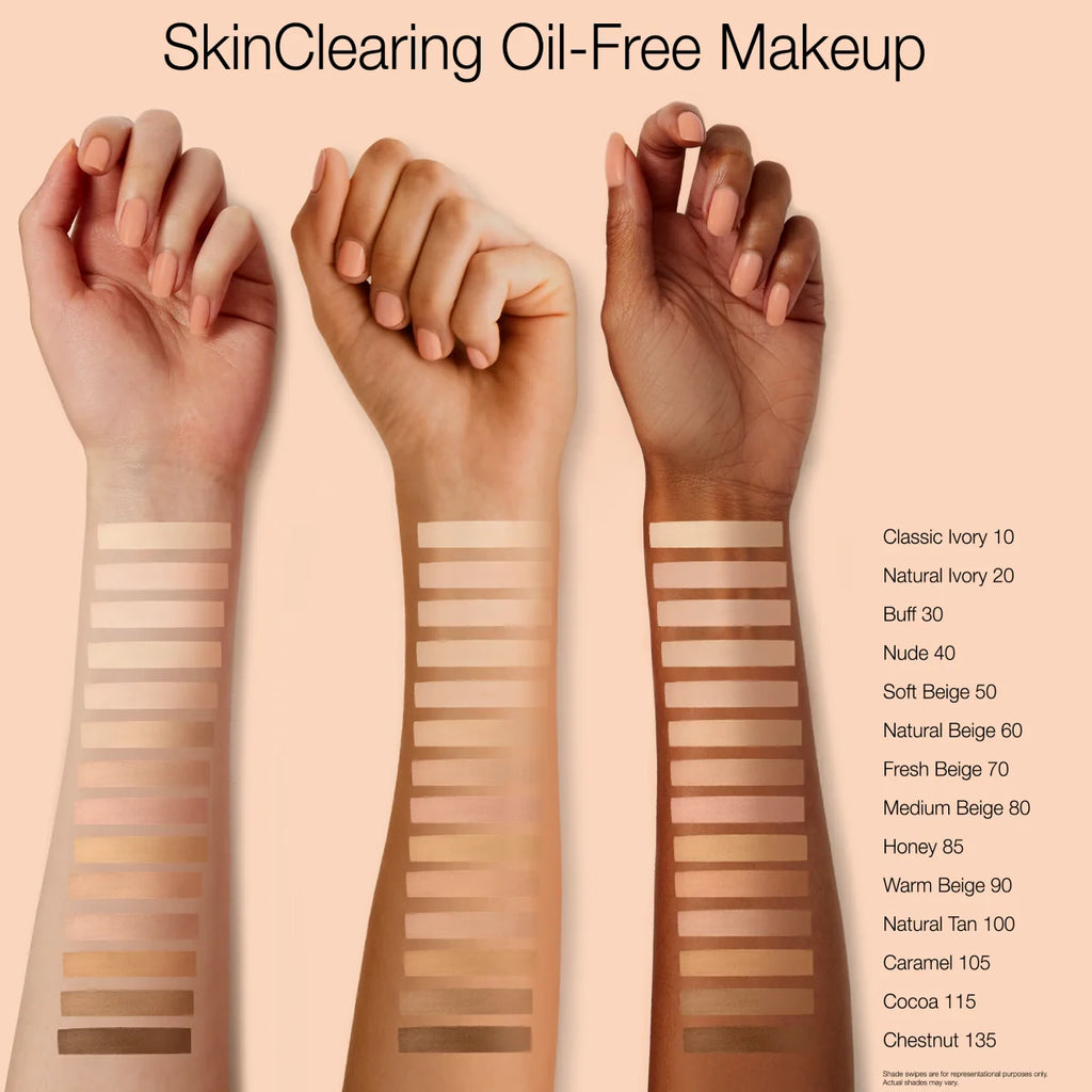 Neutrogena Skinclearing Liquid Makeup | .5% Salicylic Acid, Classic Ivory 10, 1 Fl. Oz
