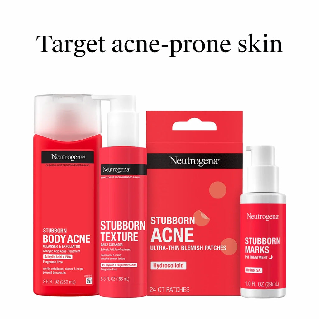 Neutrogena Stubborn Body Acne | 8.5 Fl. Oz Cleanser & Exfoliator