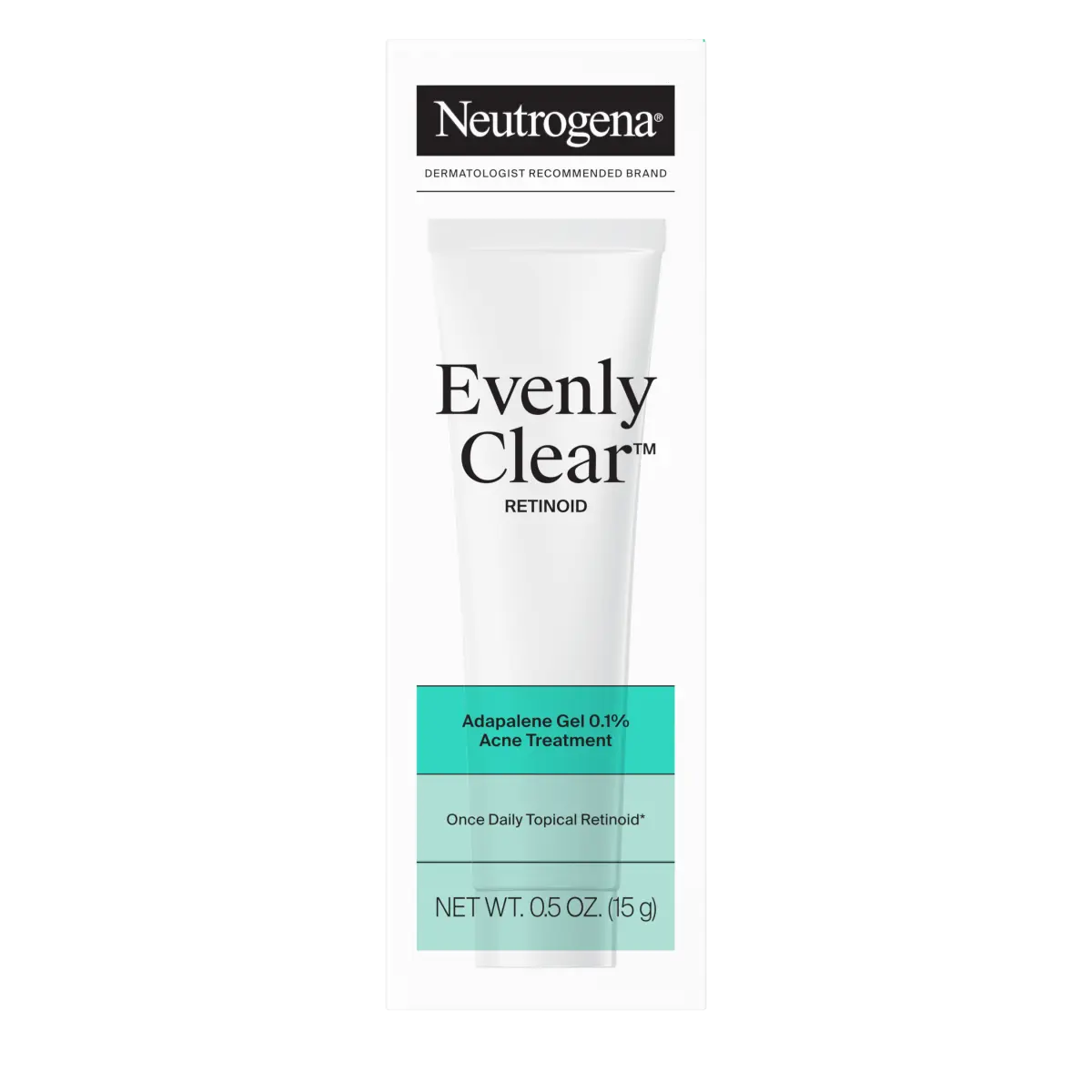 Neutrogena Evenly Clear Retinoid 0.5 Oz | Adapalene Gel 0.1% Acne Treatment