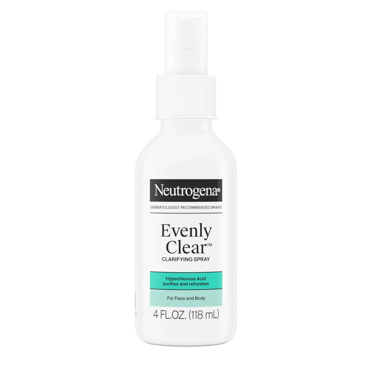 Neutrogena Evenly Clear Clarifying 4.0 FL oz • Acne Spray