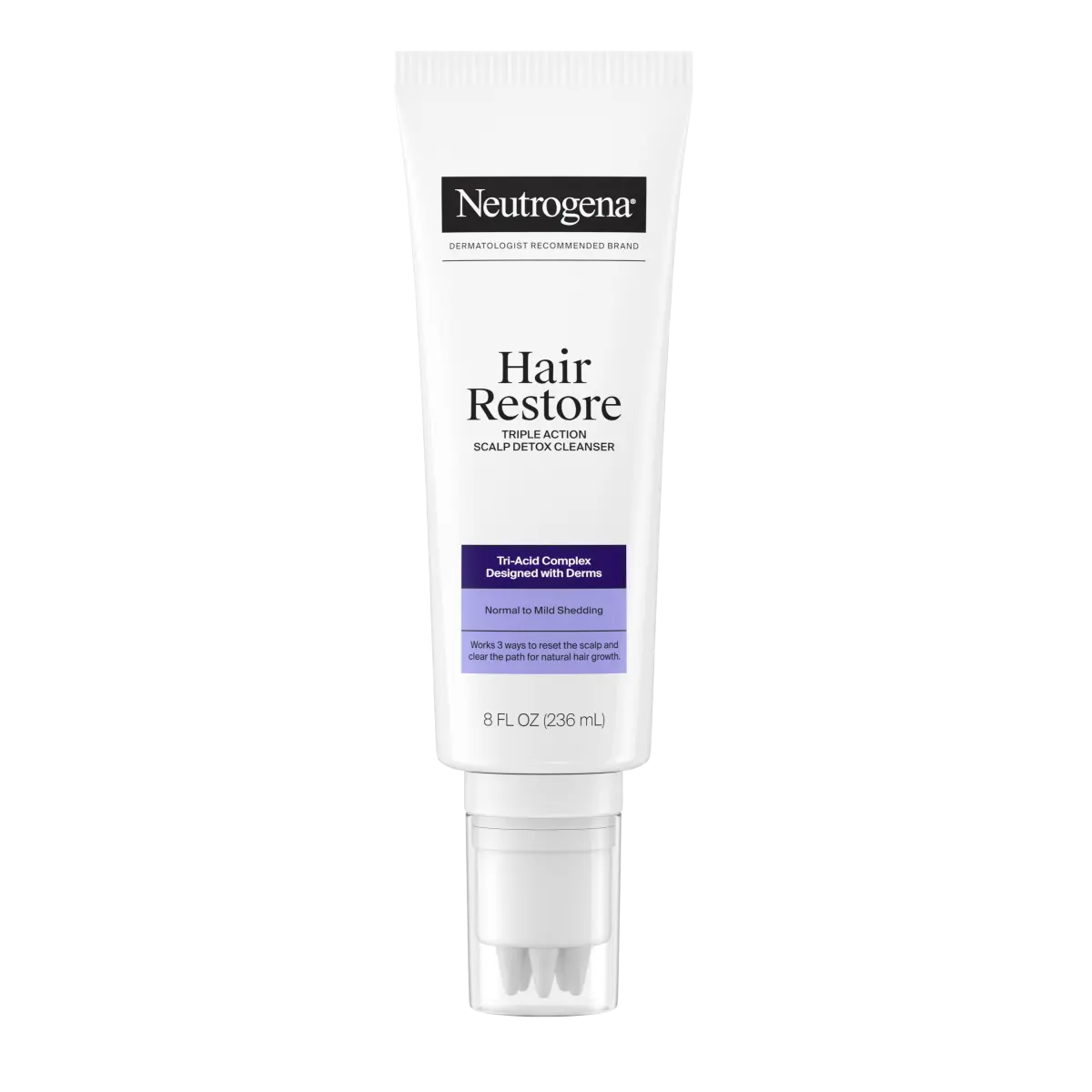Neutrogena Hair Restore Triple | 8 Fl. Oz | Triple Action Scalp Detox Cleanser