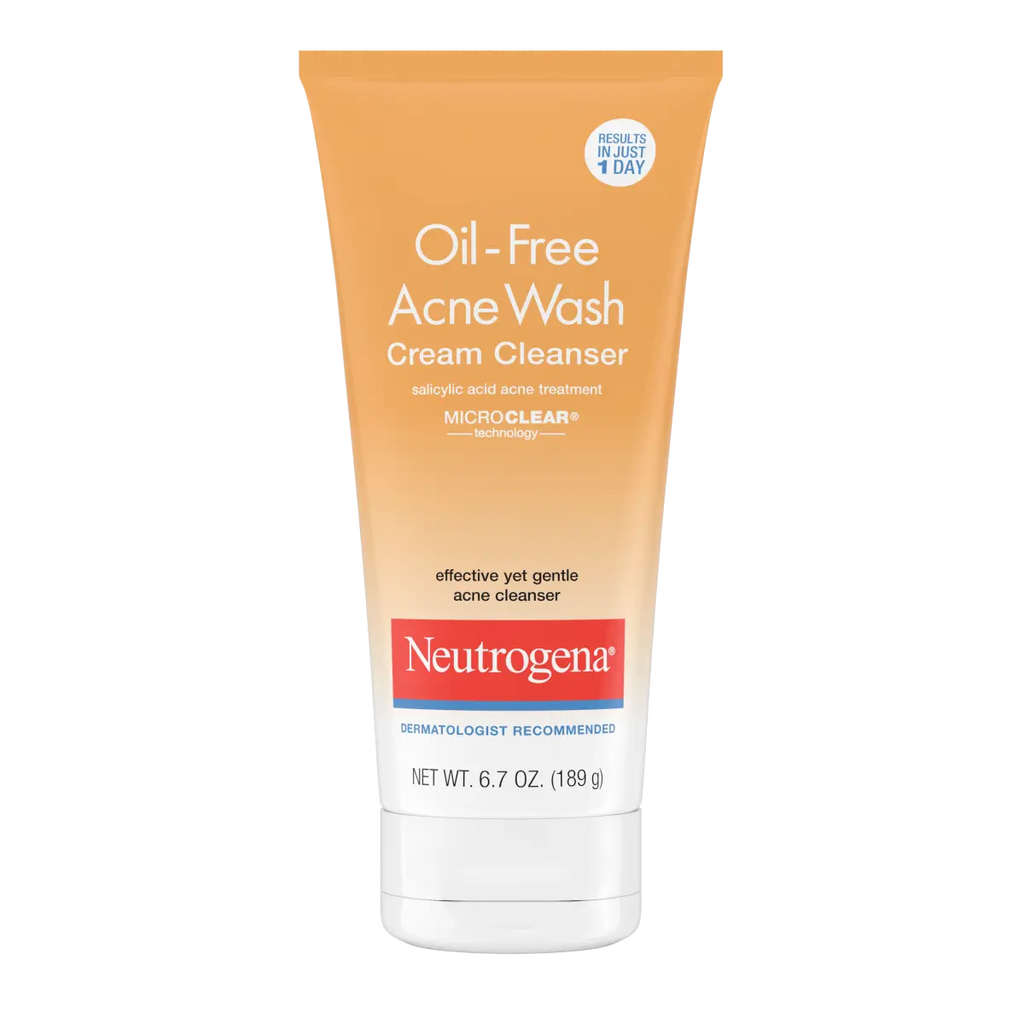Neutrogena Oil-Free Acne Wash | 6.7 Oz | Cream Cleanser