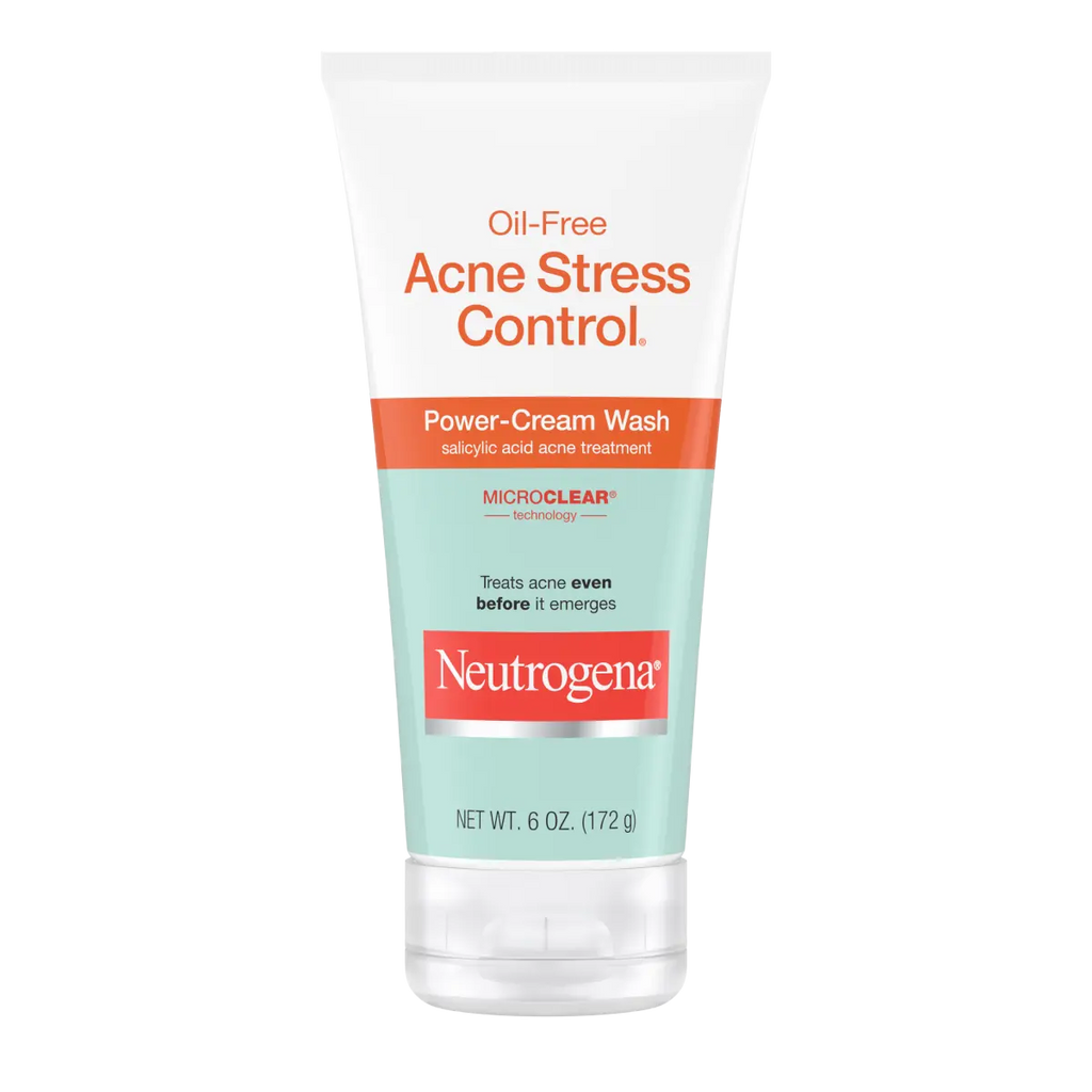 Neutrogena Oil-Free Acne Stress Control | 6 Oz | Power-Cream Wash