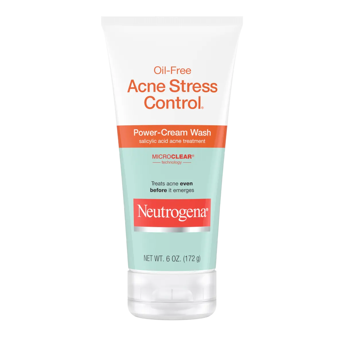 Neutrogena Oil-Free Acne Stress Control | 6 Oz | Power-Cream Wash
