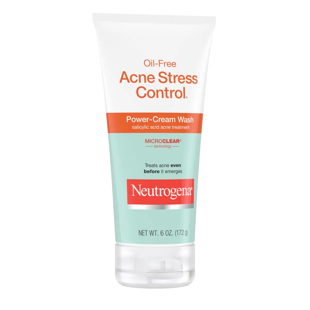 Neutrogena Oil-Free Acne Stress Control | 6 Oz | Power-Cream Wash