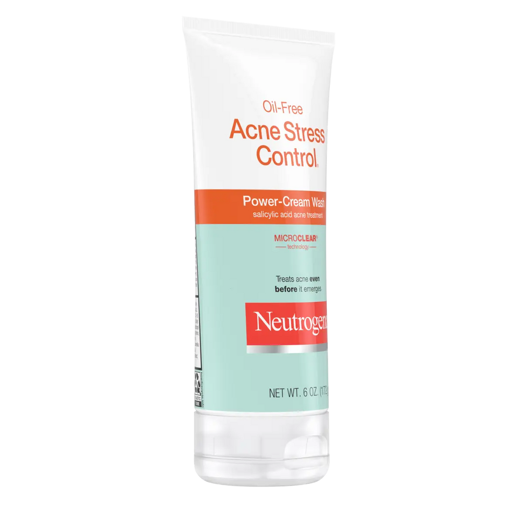 Neutrogena Oil-Free Acne Stress Control | 6 Oz | Power-Cream Wash