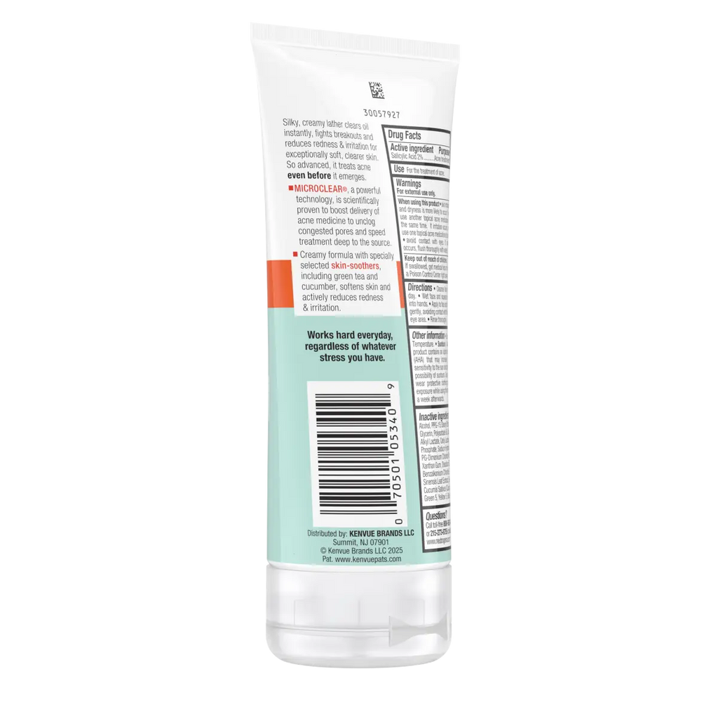 Neutrogena Oil-Free Acne Stress Control | 6 Oz | Power-Cream Wash