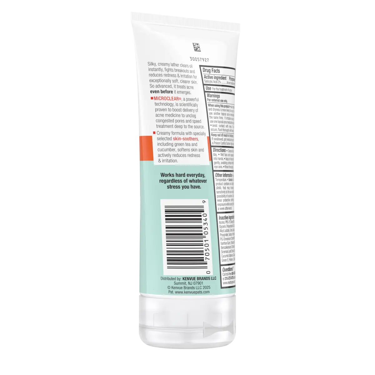 Neutrogena Oil-Free Acne Stress Control | 6 Oz | Power-Cream Wash