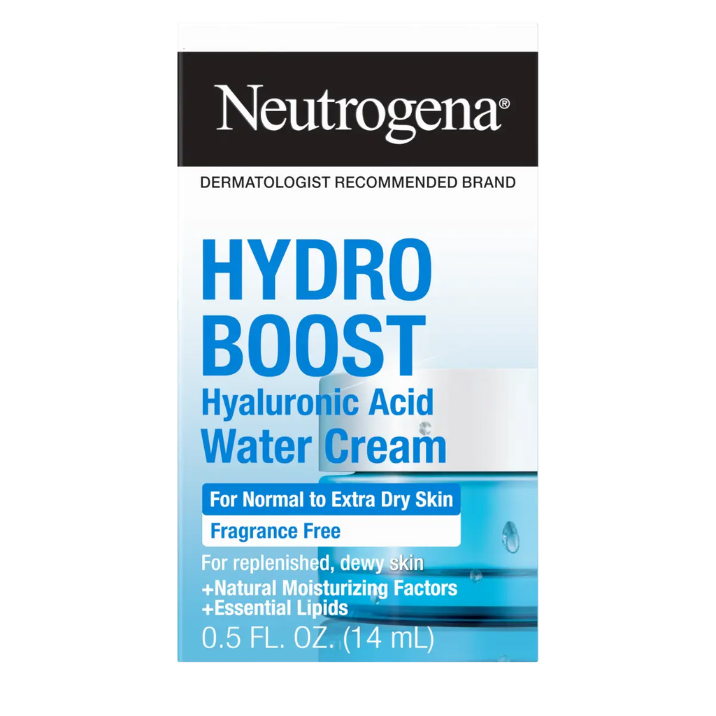 Neutrogena Hydro Boost Hyaluronic 0.5 Fl. Oz | Fragrance Free Water Cream | Facial Moisturizer