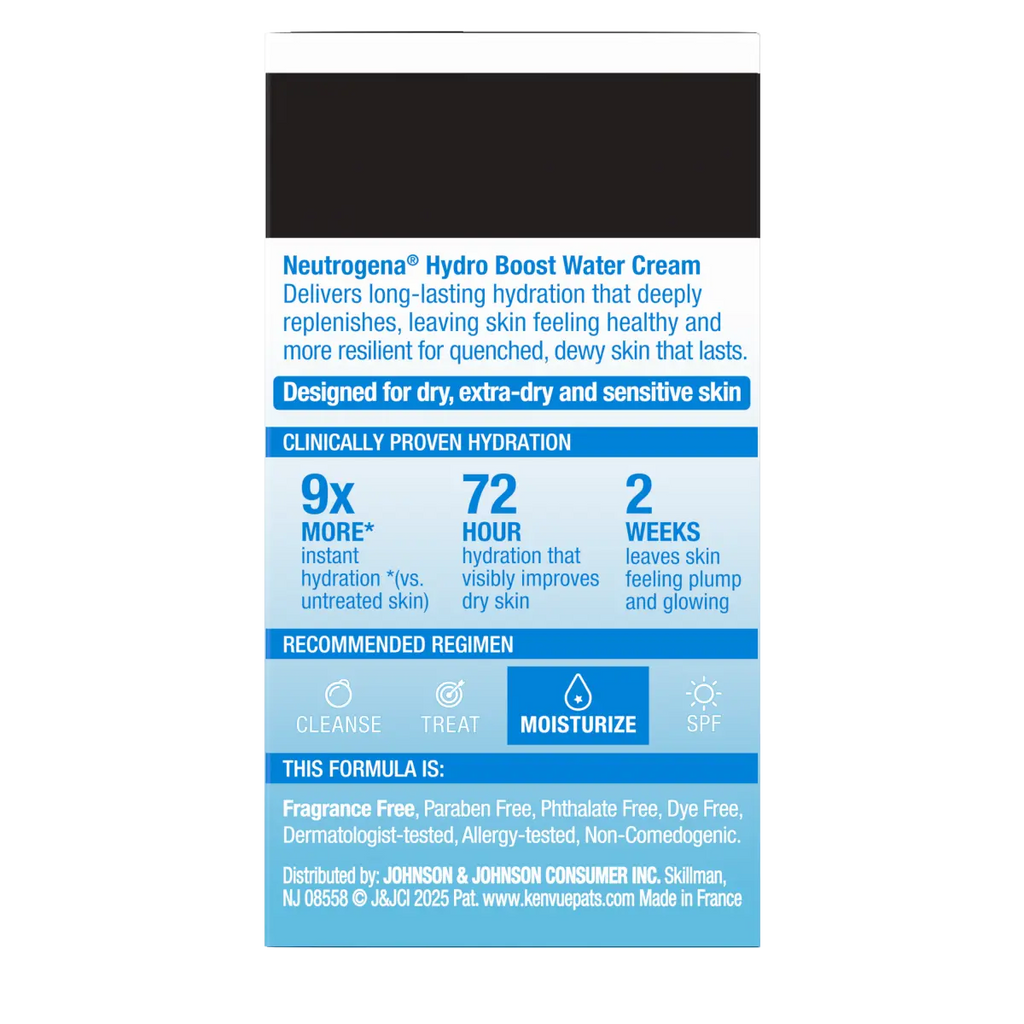 Neutrogena Hydro Boost Hyaluronic 0.5 Fl. Oz | Fragrance Free Water Cream | Facial Moisturizer
