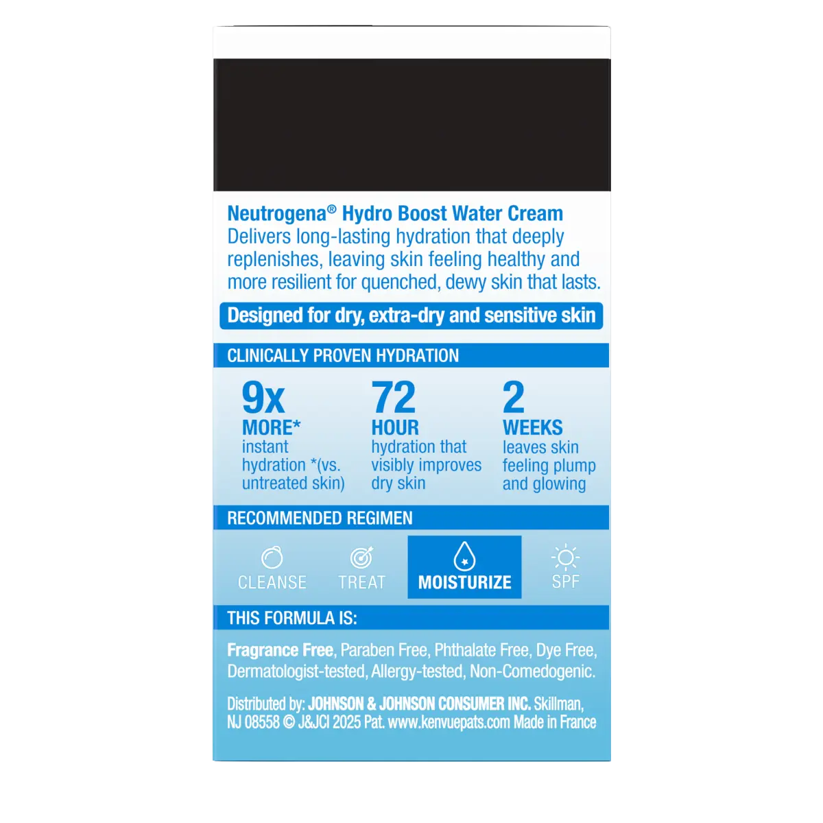 Neutrogena Hydro Boost Hyaluronic 0.5 Fl. Oz | Fragrance Free Water Cream | Facial Moisturizer