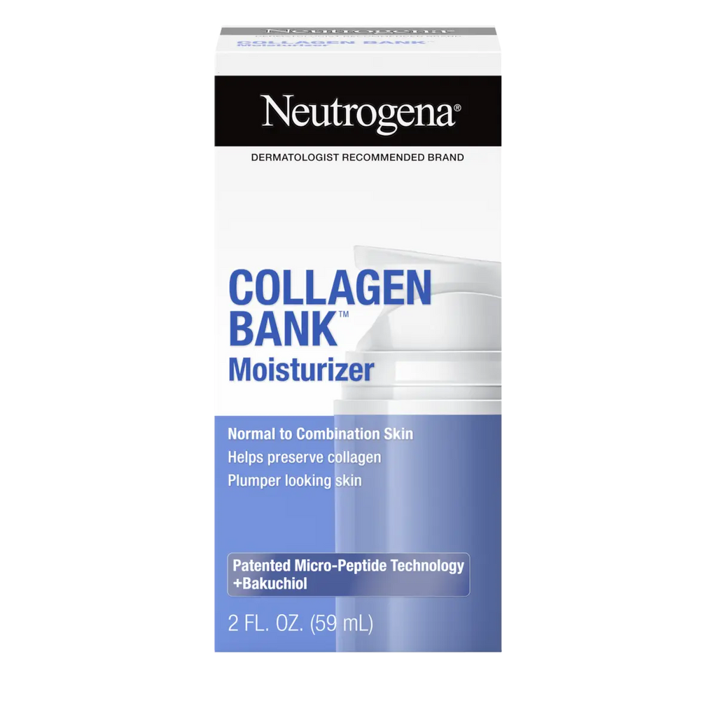 Neutrogena Collagen Bank Night — Normal to Combination Skin | Bakuchiol + Micro-Peptides Moisturizer, 2. Fl. Oz