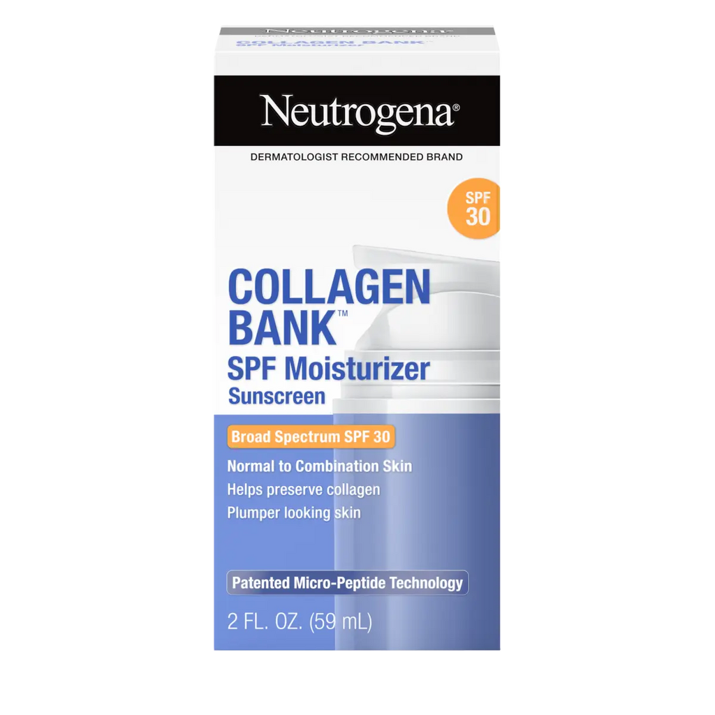 Neutrogena Collagen Bank SPF — 2 Fl. Oz | Fragrance-Free Face Moisturizer, Broad Spectrum SPF 30