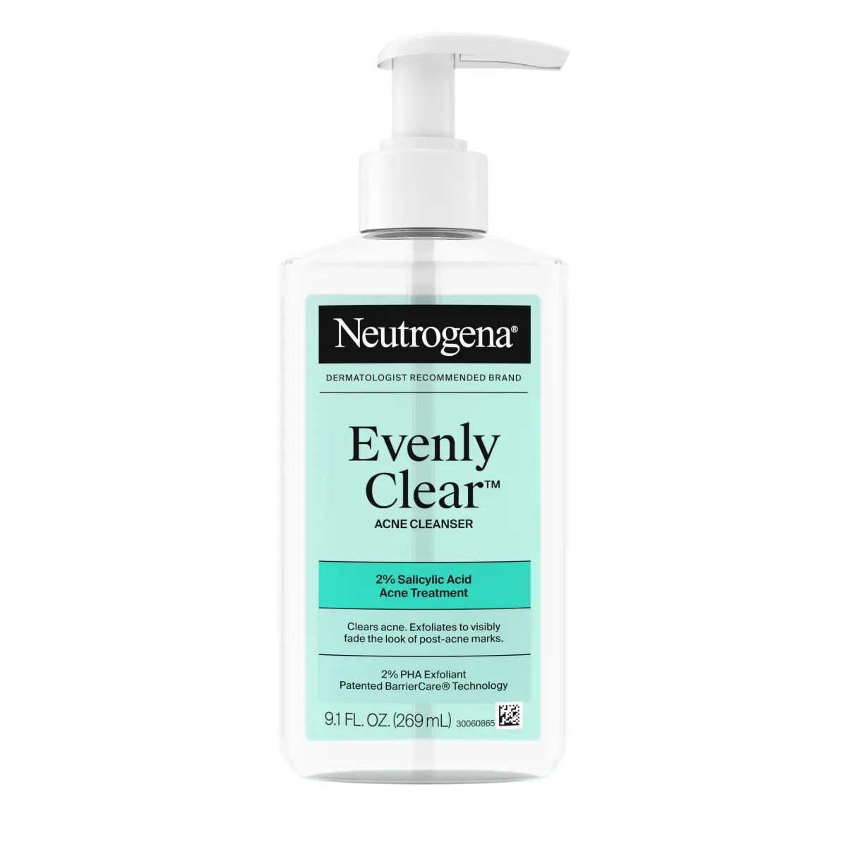Neutrogena Evenly Clear Acne 9.1 Oz — Cleanser