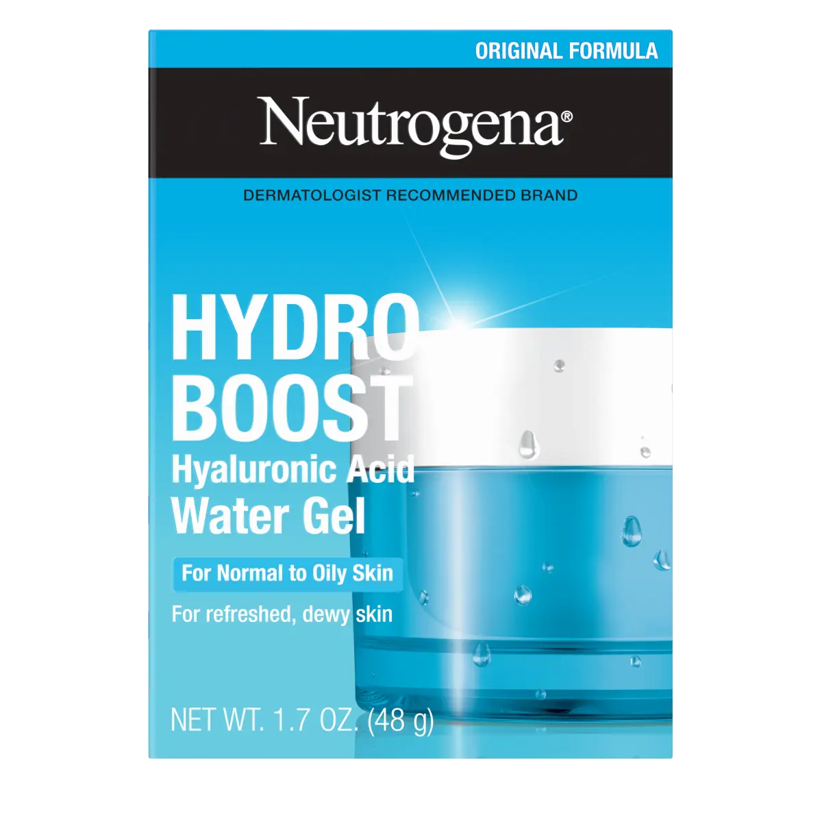 Neutrogena Hydro Boost Hyaluronic Acid Water Gel | 1.7 Oz | Signature Fragrance