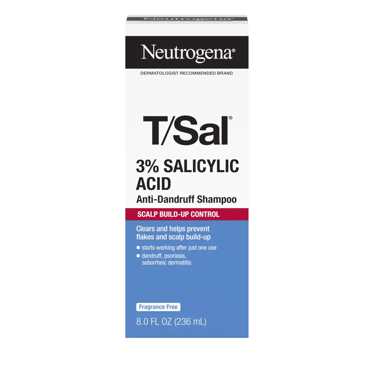 Neutrogena T/Sal Salicylic | 3% Salicylic Acid | Anti-Dandruff Shampoo | 8 Fl. Oz