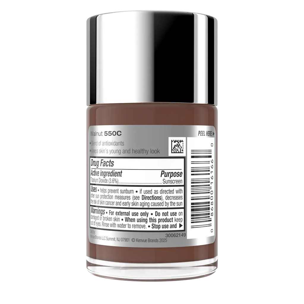 Neutrogena Healthy Skin Liquid Makeup — SPF 20, 550C Walnut, 1 Fl. Oz