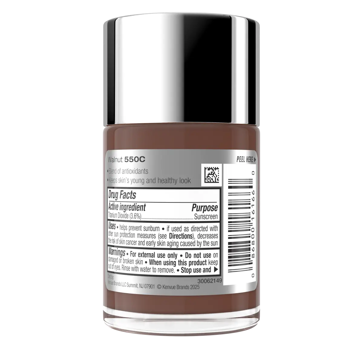 Neutrogena Healthy Skin Liquid Makeup — SPF 20, 550C Walnut, 1 Fl. Oz