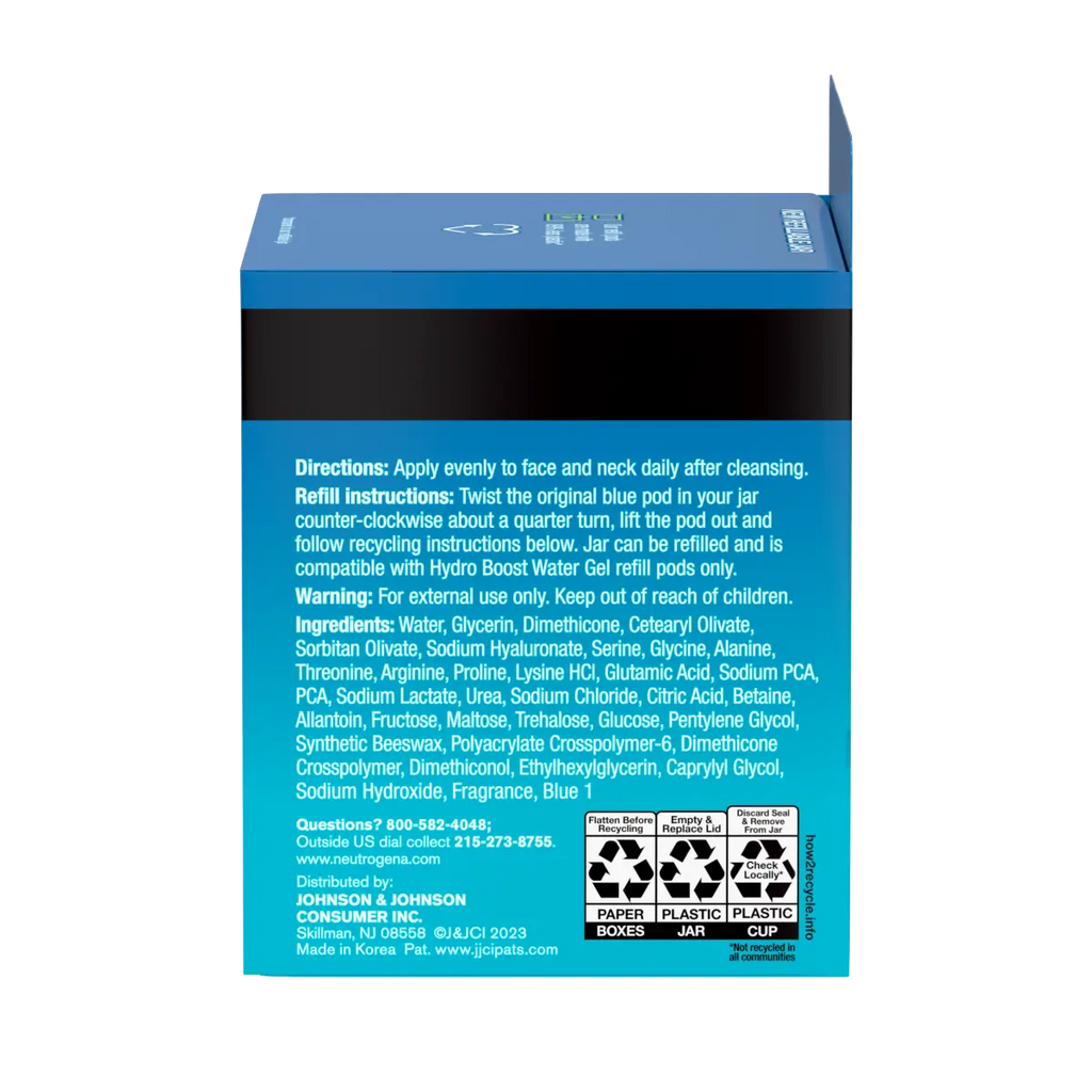 Neutrogena Hydro Boost Water — Water Gel Refillable Jar & Refill Pod, 1.7 Oz