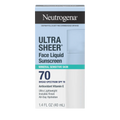 Neutrogena Ultra Sheer Mineral | 1.4 Fl. Oz | SPF 70 Face Liquid Sunscreen