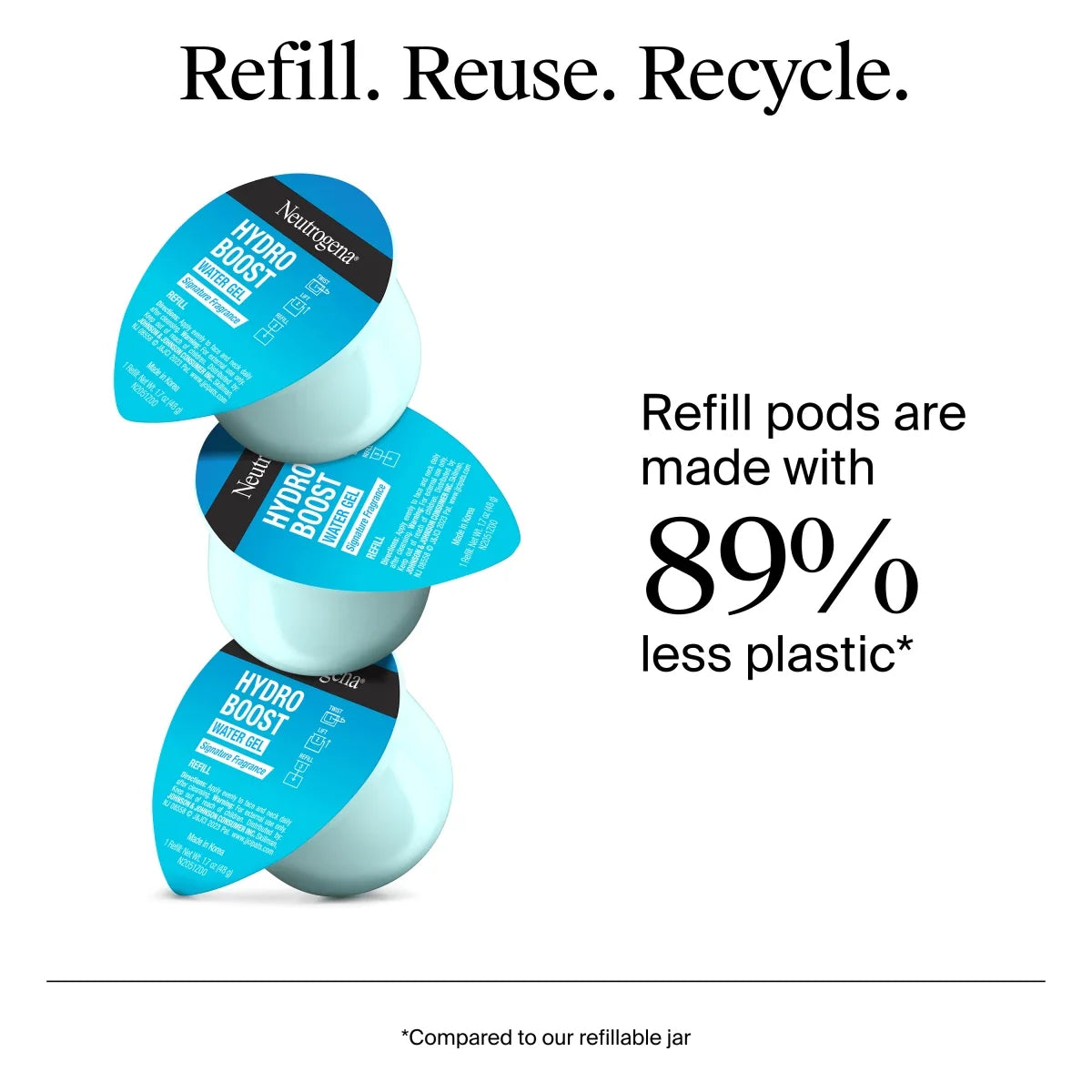 Neutrogena Hydro Boost Water Gel — Refill Pod for Refillable Jar, 1.7 Oz